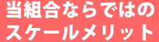 当組合ならではのスケールメリット